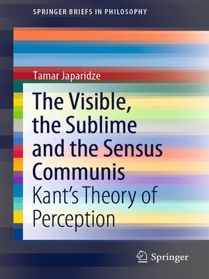 cover image of The Visible, the Sublime and the Sensus Communis